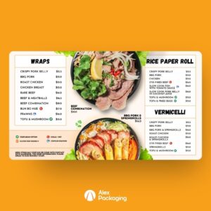 Menu and Digital Menu Design and Printing